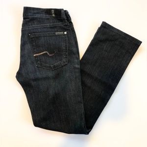 Seven Straight Leg Purple Rhinestone Jeans